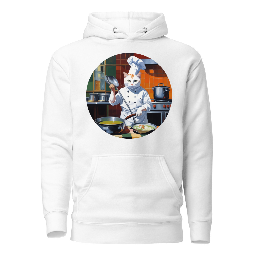 PugMug Custom White Companion Cat Hoodie