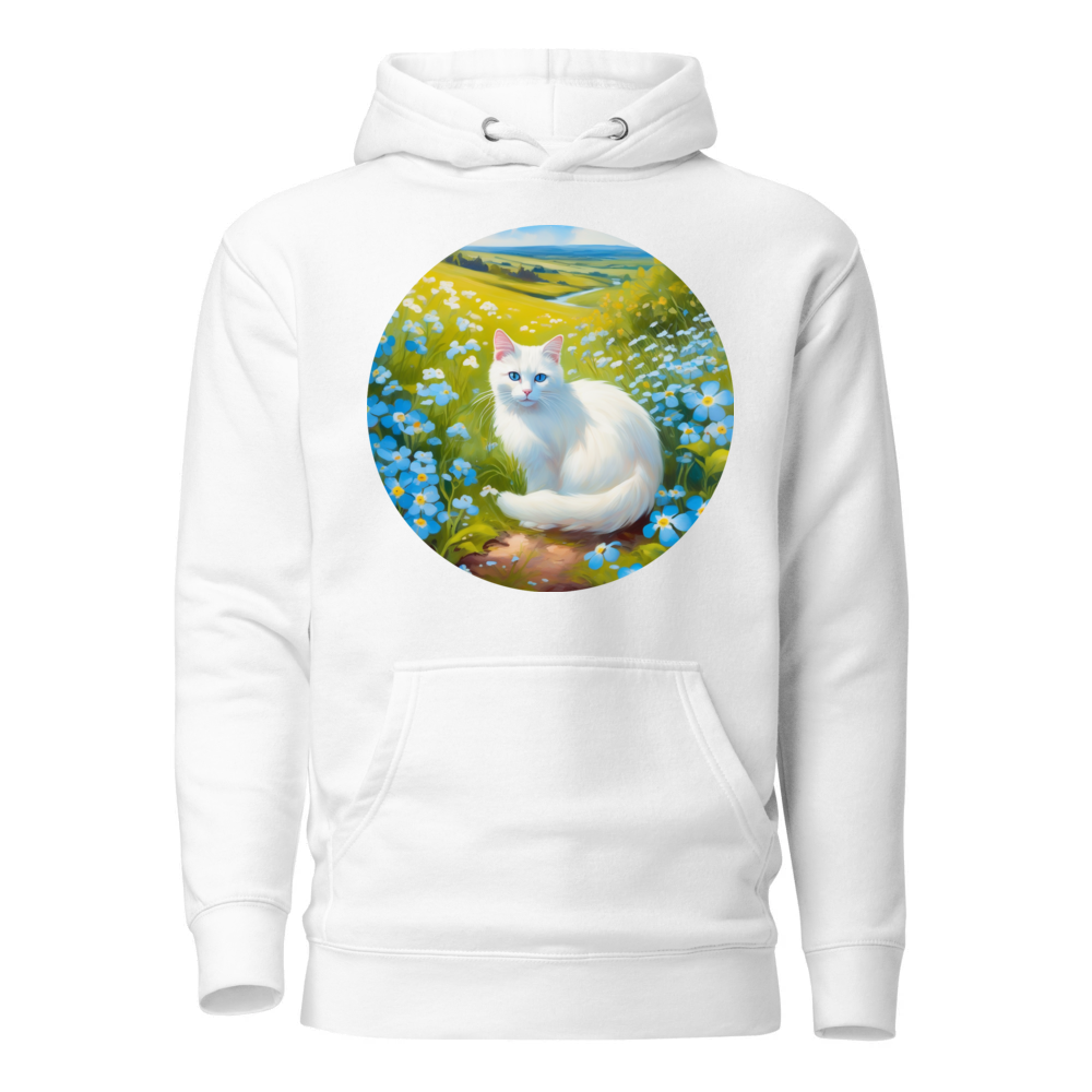 PugMug Custom White Companion Cat Hoodie