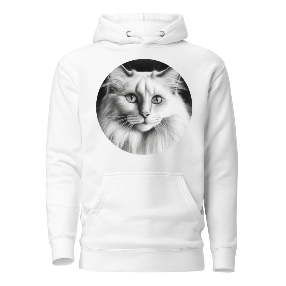 PugMug Custom White Ragdoll Cat Hoodie