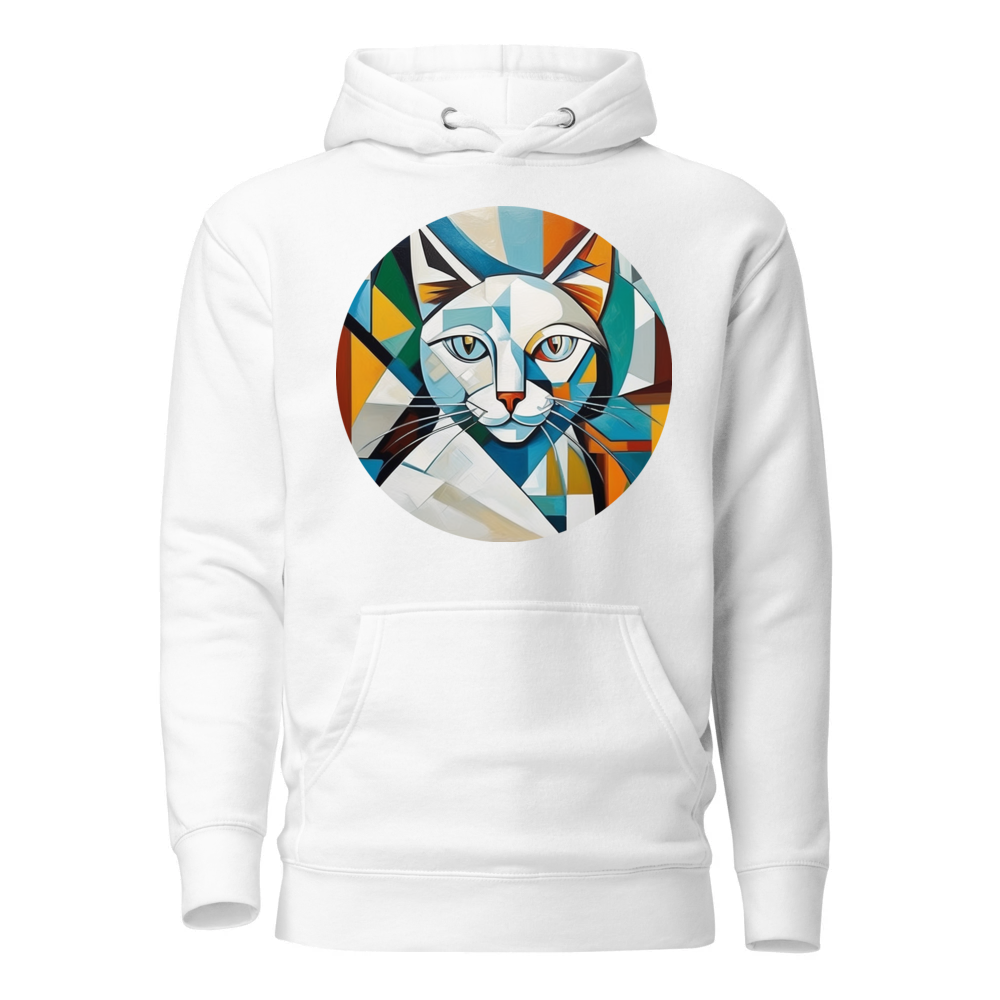PugMug Custom White Companion Cat Hoodie