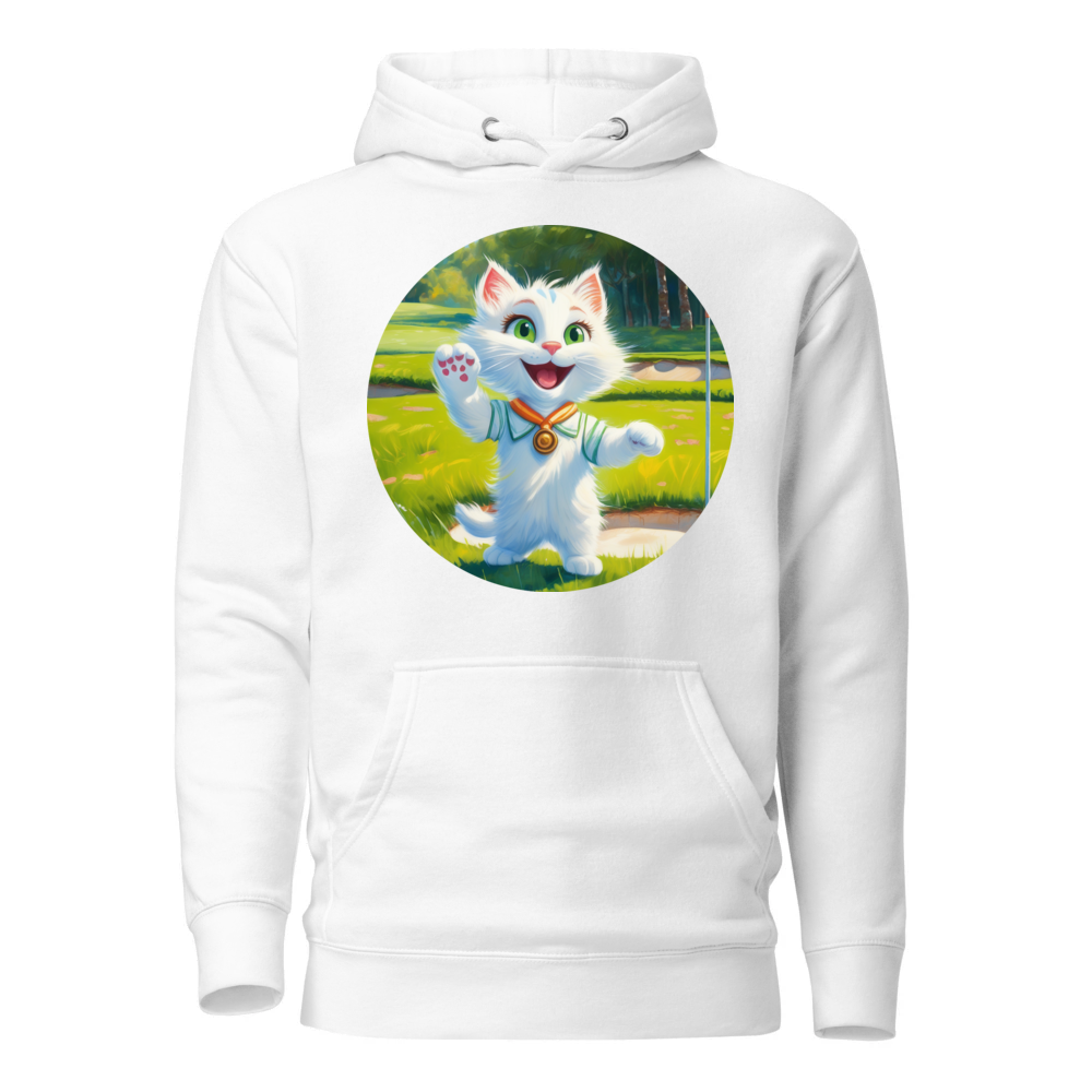 PugMug Custom White Companion Cat Hoodie