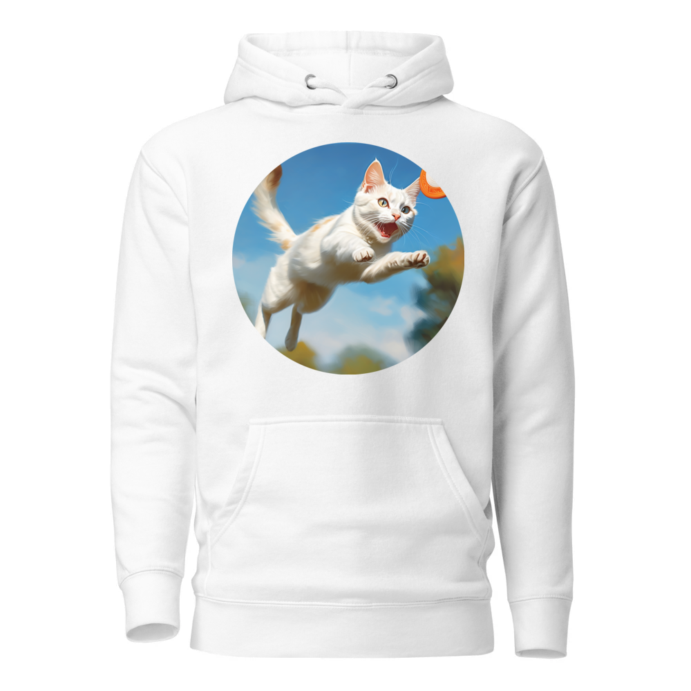 PugMug Custom White Companion Cat Hoodie