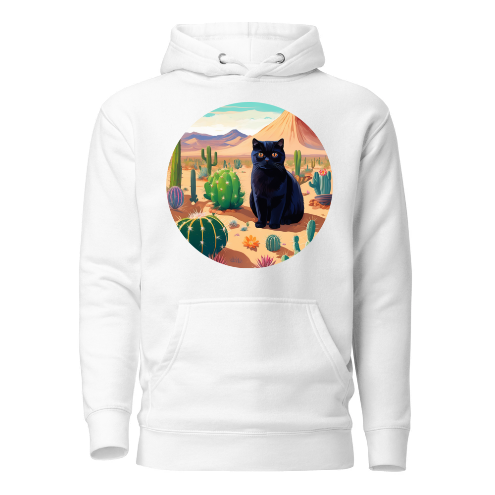 PugMug Custom Black Scottish Fold Cat Hoodie