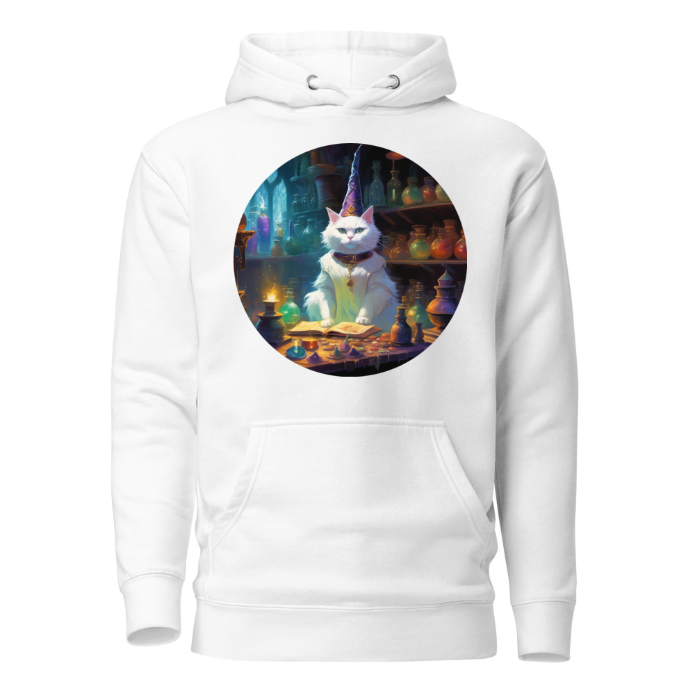 PugMug Custom White Companion Cat Hoodie