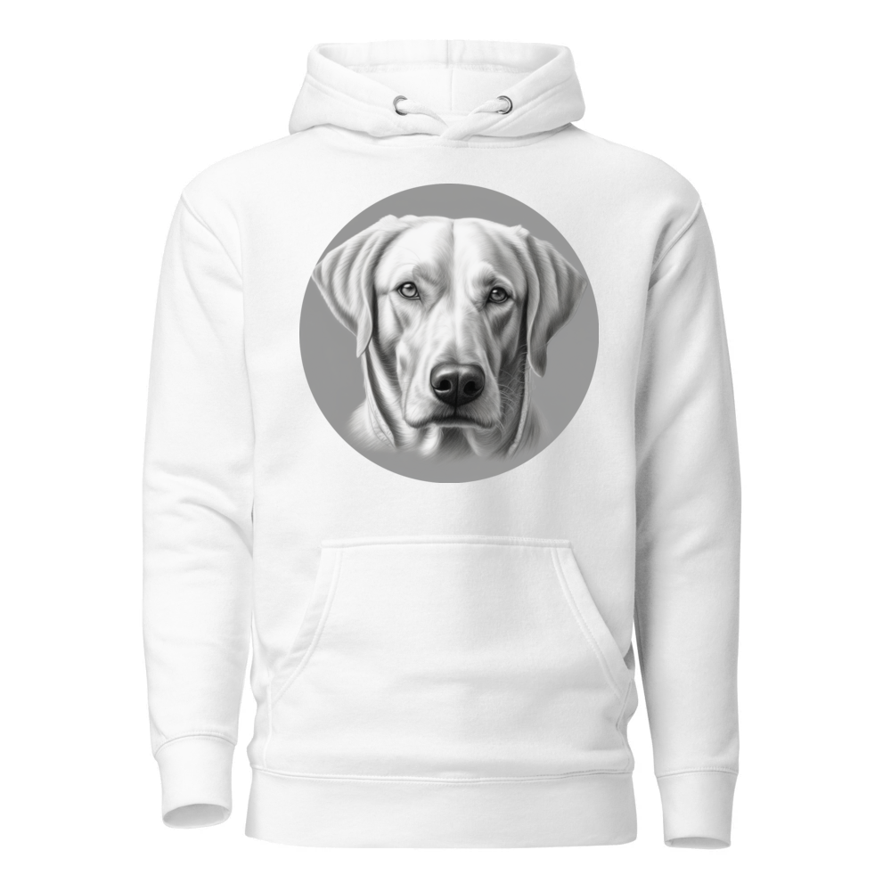 PugMug Custom White Labrador Retriever Hoodie