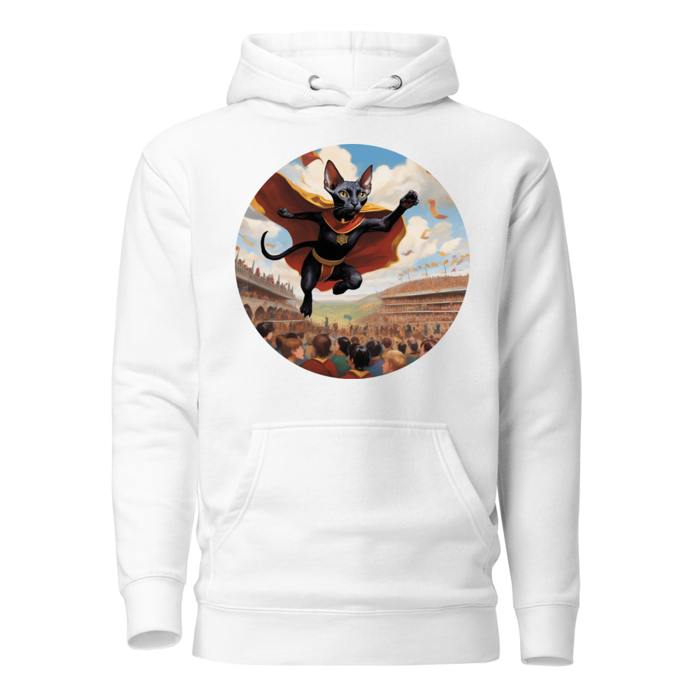 PugMug Custom Black Sphynx Cat Hoodie