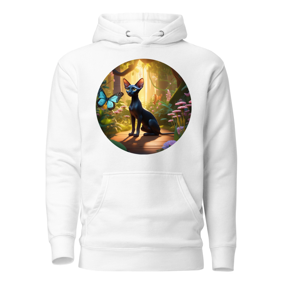 PugMug Custom Black Sphynx Cat Hoodie