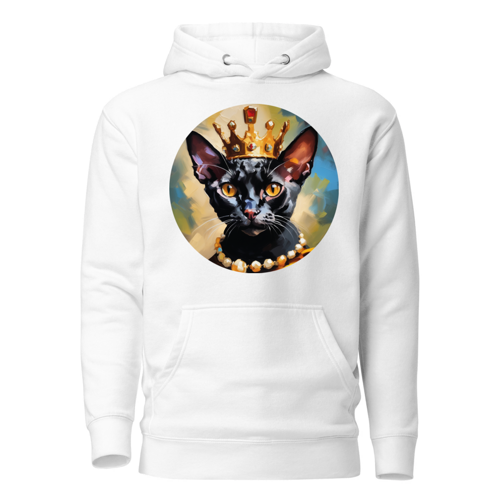 PugMug Custom Black Devon Rex Cat Hoodie