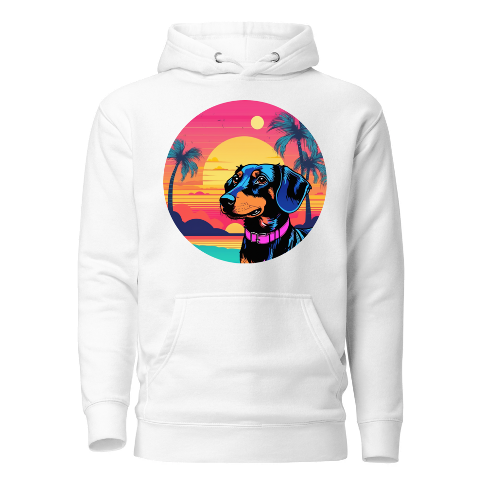 PugMug Custom Black Dachshund Hoodie