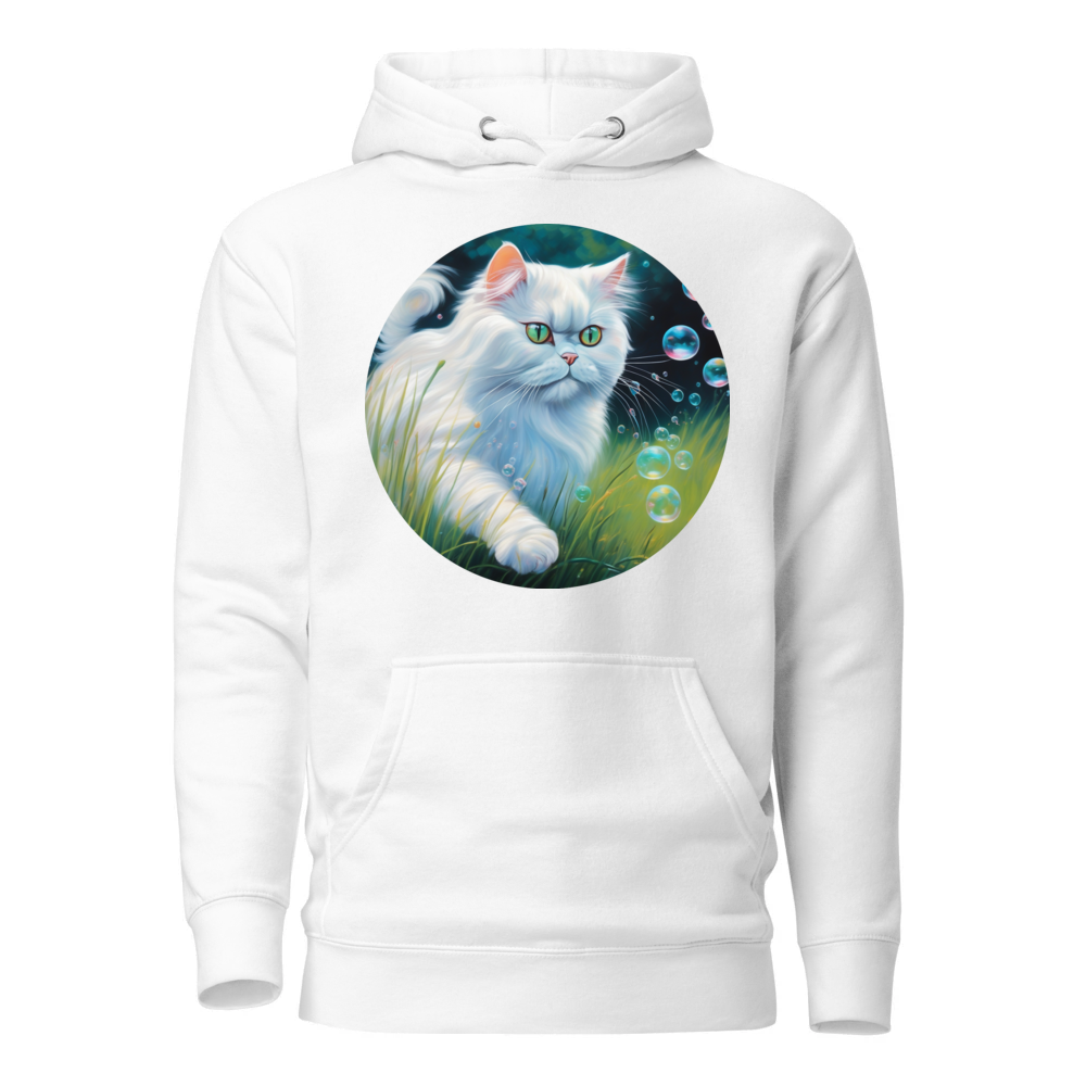 PugMug Custom White Persian Cat Hoodie