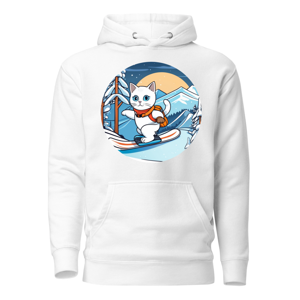 PugMug Custom White Companion Cat Hoodie