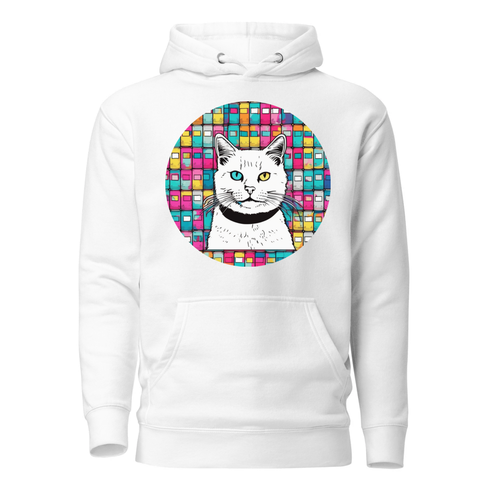 PugMug Custom White Companion Cat Hoodie