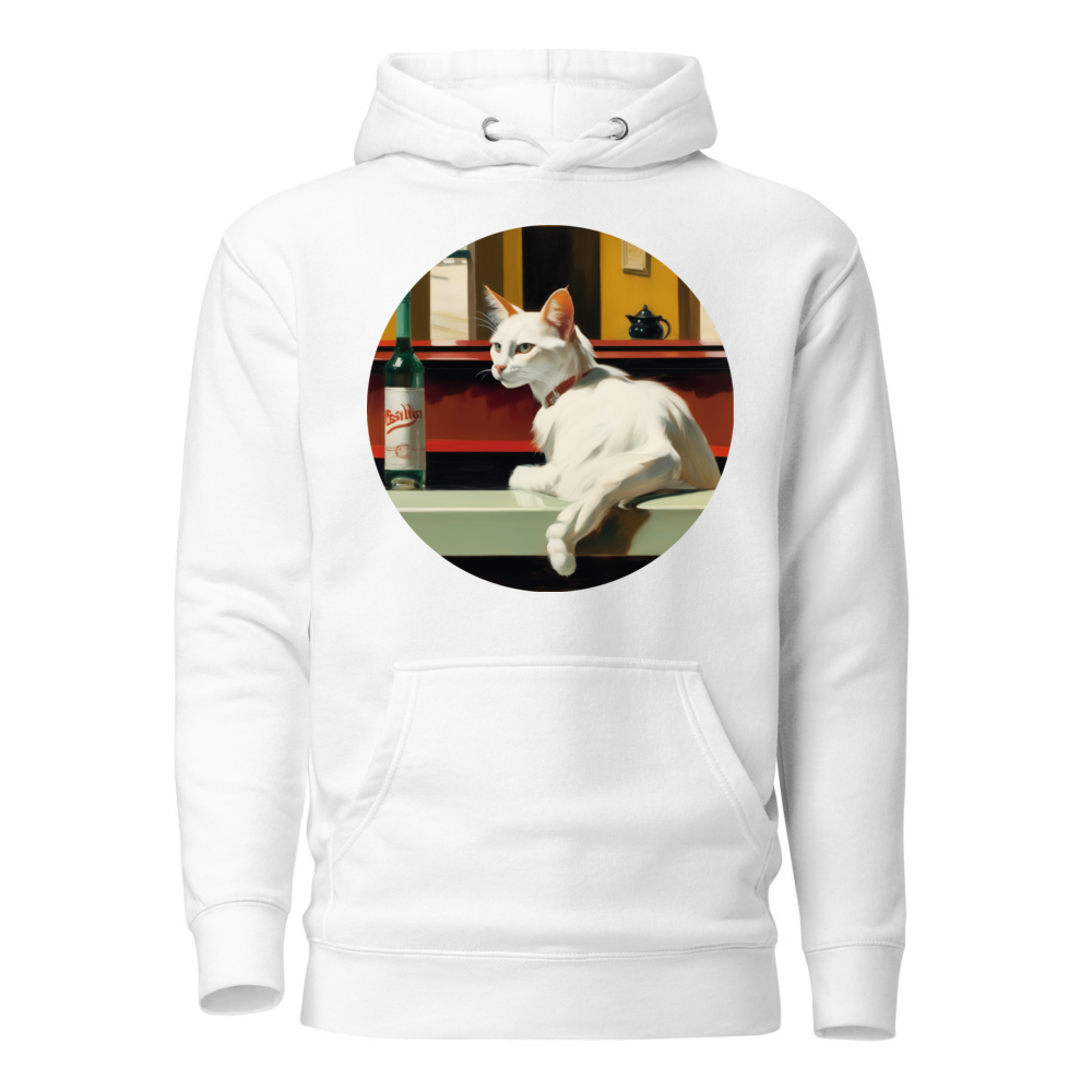 PugMug Custom White Companion Cat Hoodie