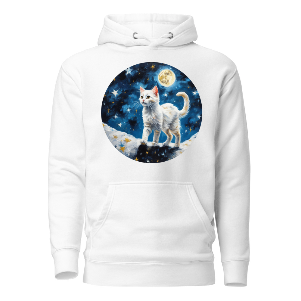 PugMug Custom White Companion Cat Hoodie