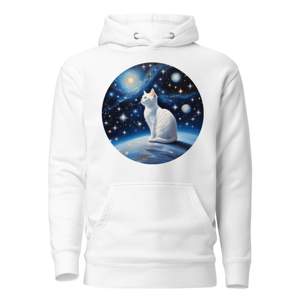 PugMug Custom White Companion Cat Hoodie