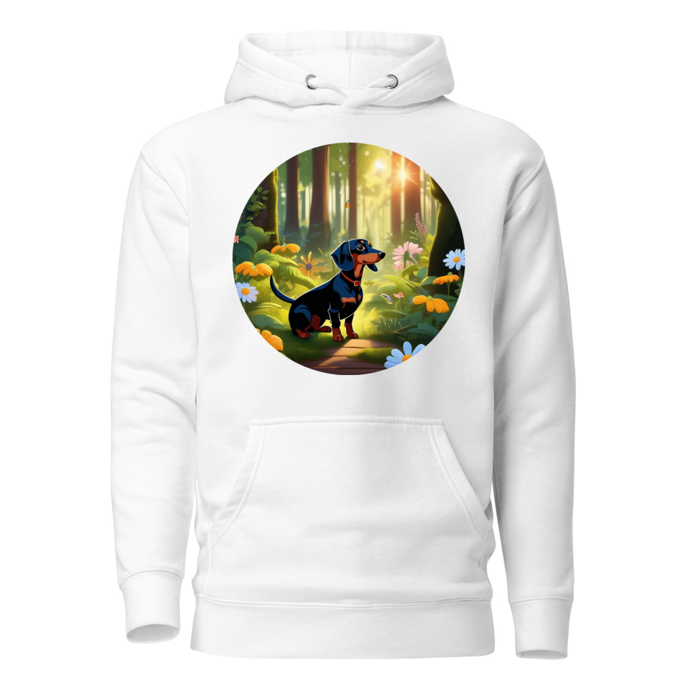 PugMug Custom Black Dachshund Hoodie