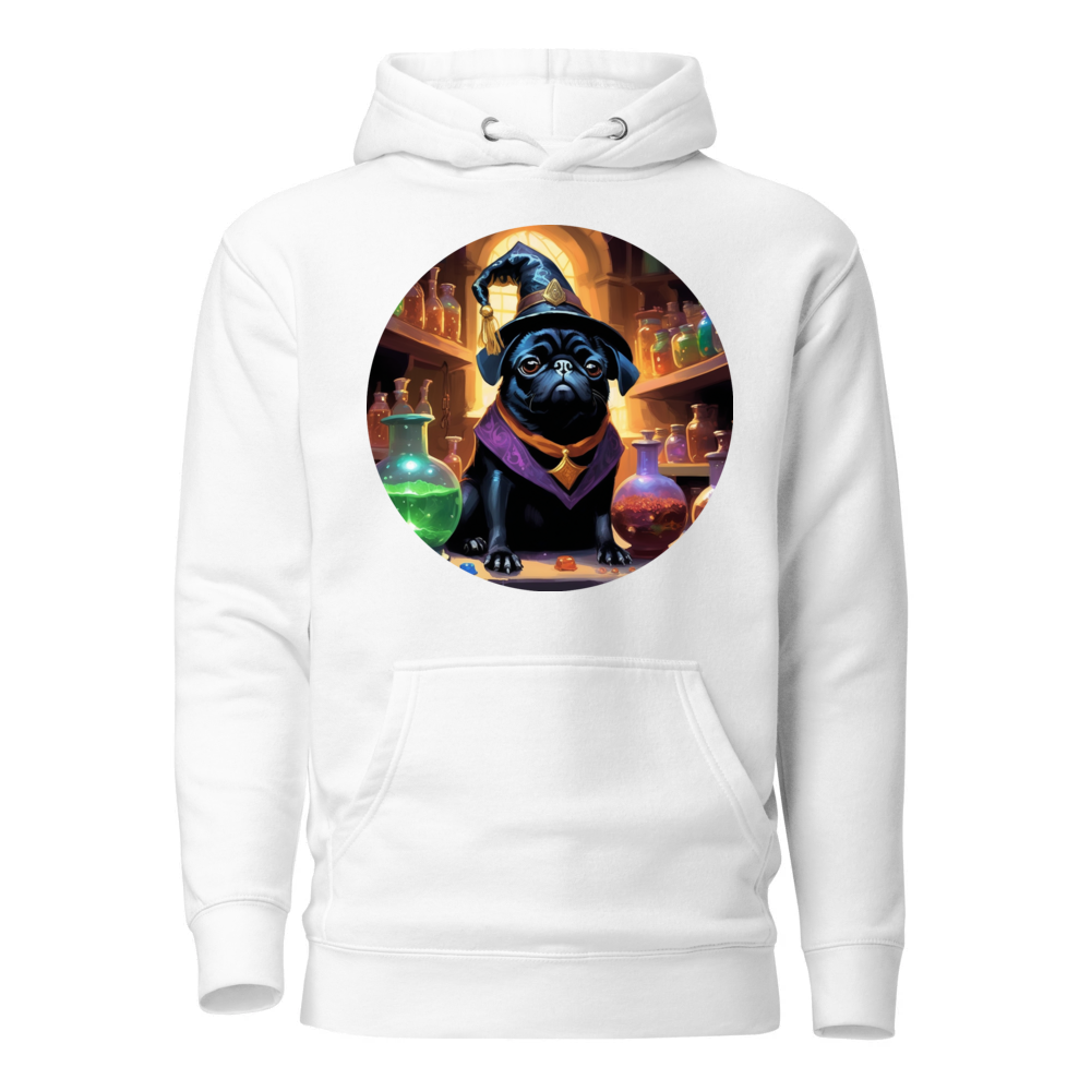 PugMug Custom Black Pug Hoodie
