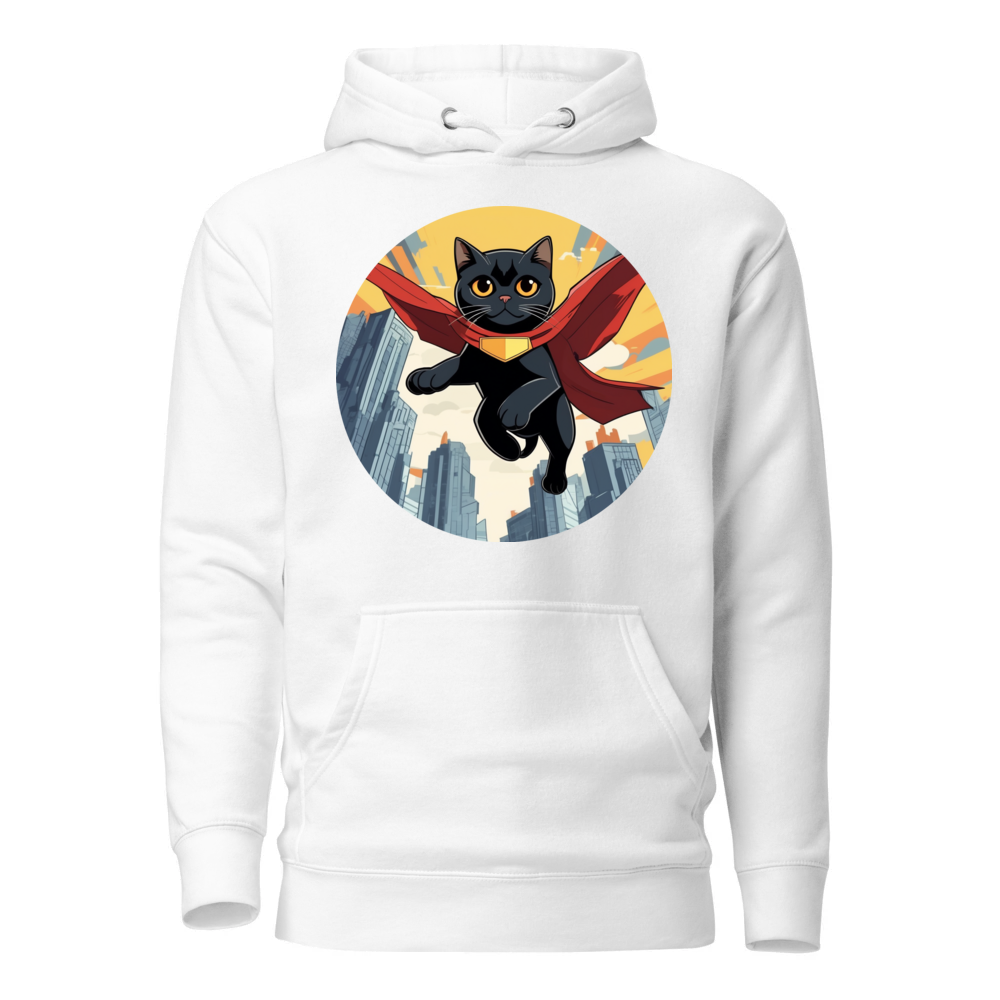 PugMug Custom Black Scottish Fold Cat Hoodie