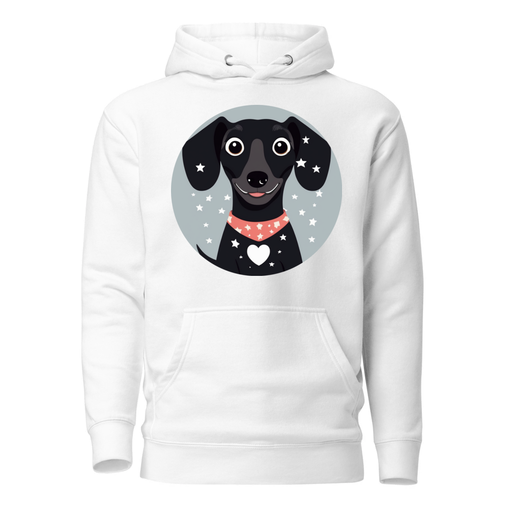 PugMug Custom Black Dachshund Hoodie