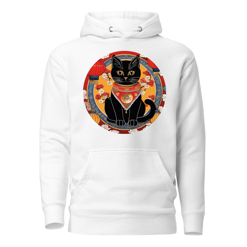 PugMug Custom Black Companion Cat Hoodie
