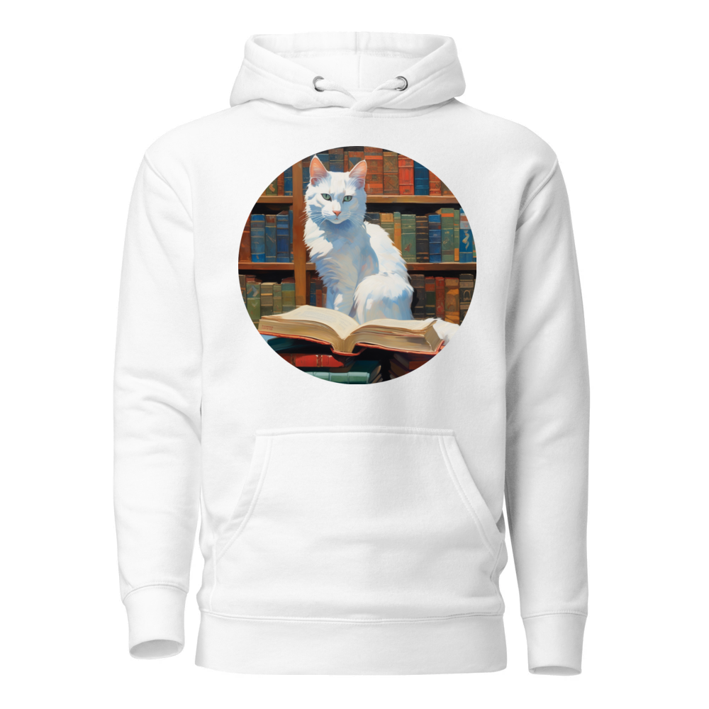PugMug Custom White Companion Cat Hoodie