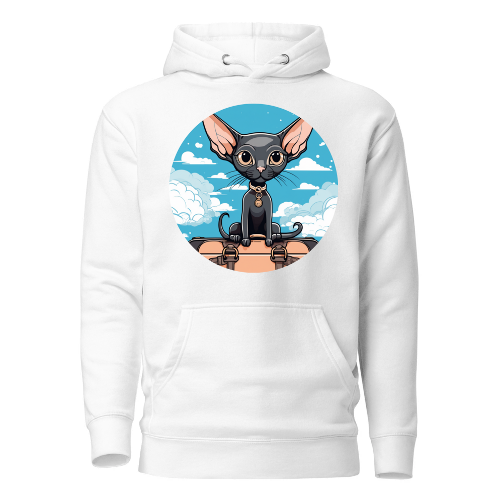 PugMug Custom Black Sphynx Cat Hoodie