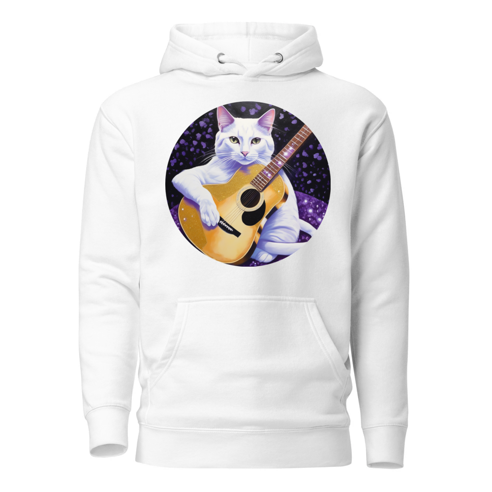 PugMug Custom White Companion Cat Hoodie