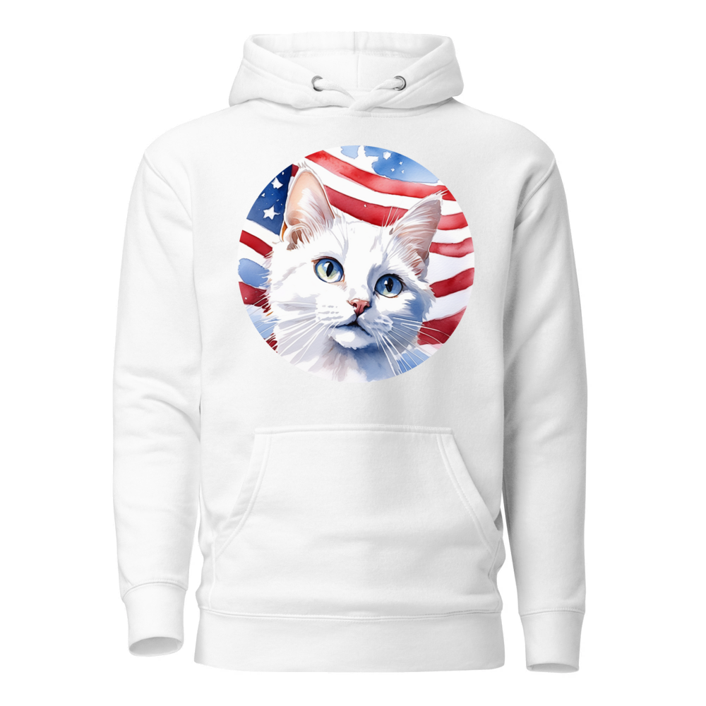 PugMug Custom White Companion Cat Hoodie