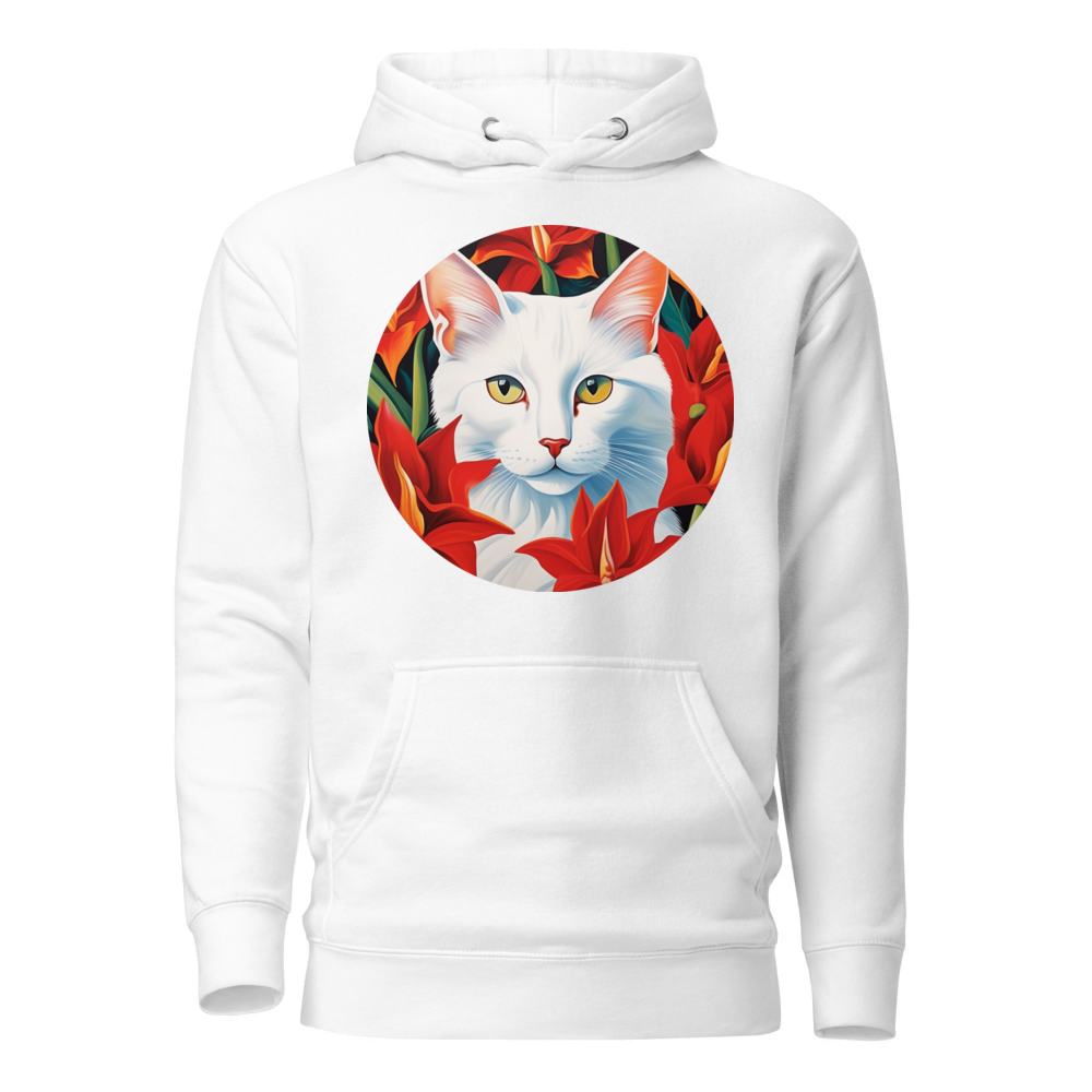 PugMug Custom White Companion Cat Hoodie