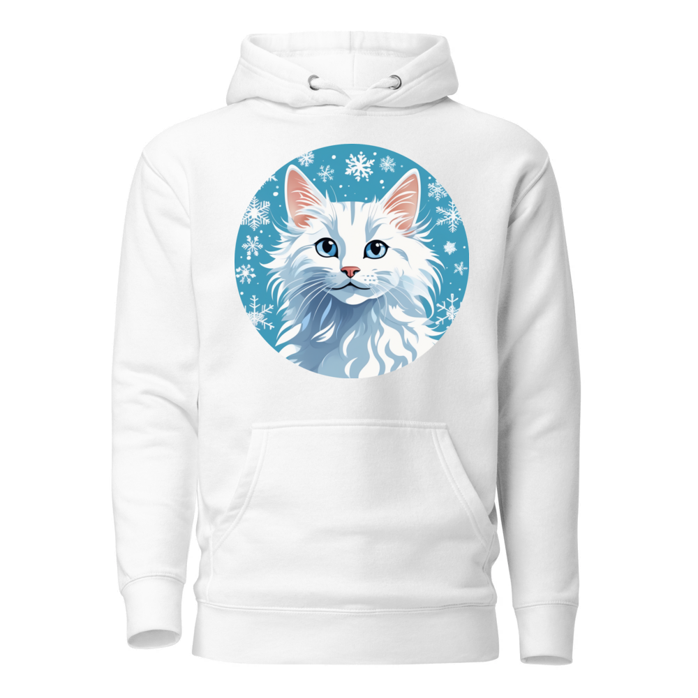 PugMug Custom White Companion Cat Hoodie