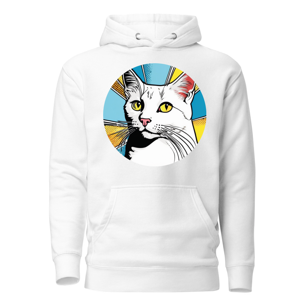 PugMug Custom White Companion Cat Hoodie