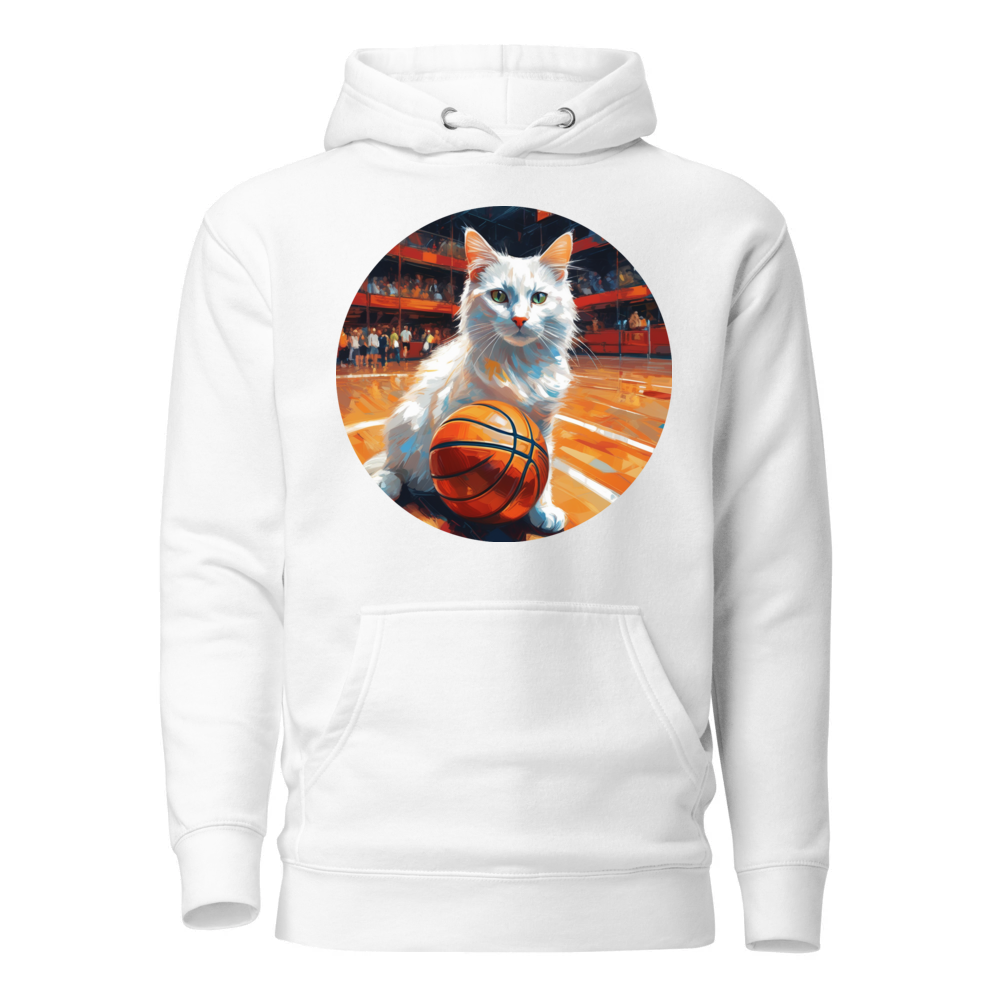 PugMug Custom White Companion Cat Hoodie