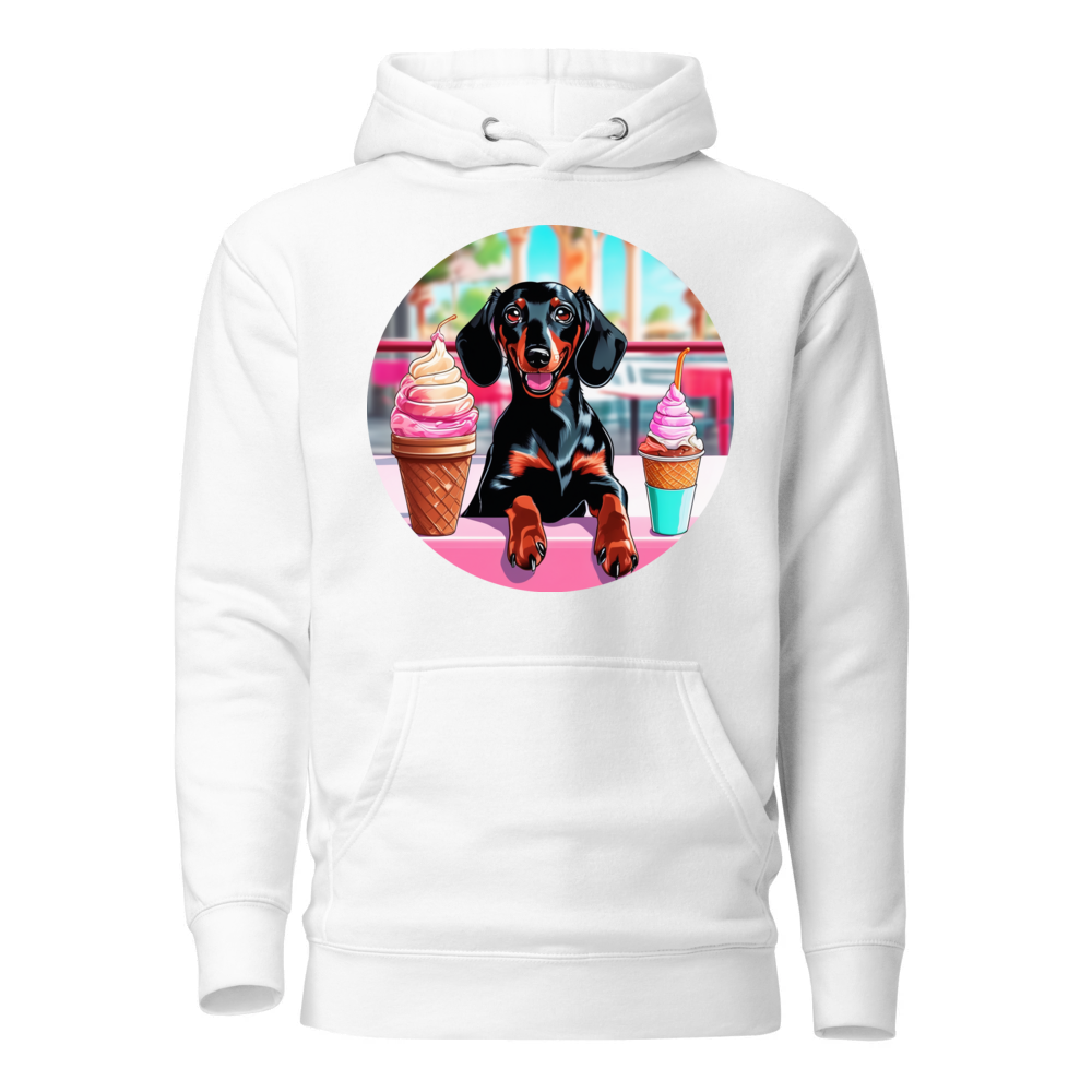 PugMug Custom Black Dachshund Hoodie
