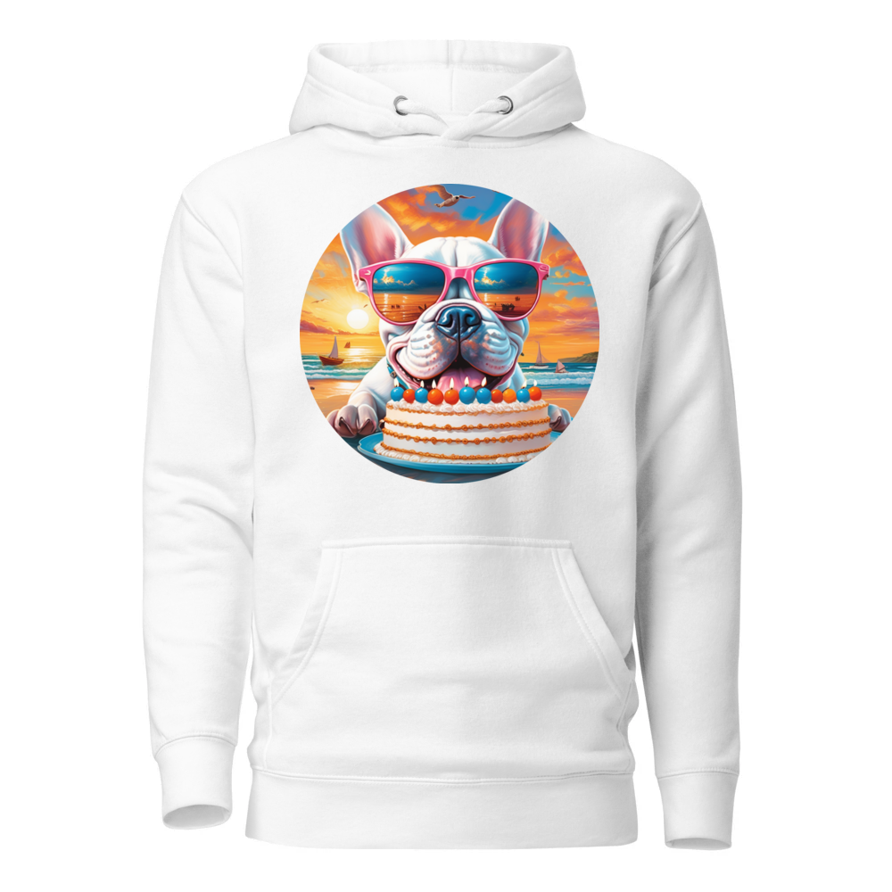 PugMug Custom White French Bulldog Hoodie