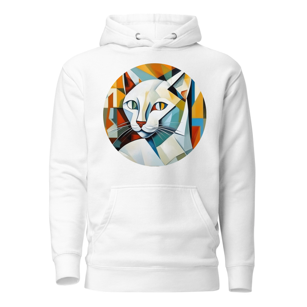 PugMug Custom White Companion Cat Hoodie