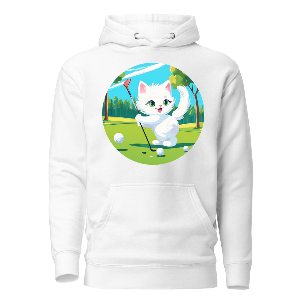 PugMug Custom White Companion Cat Hoodie