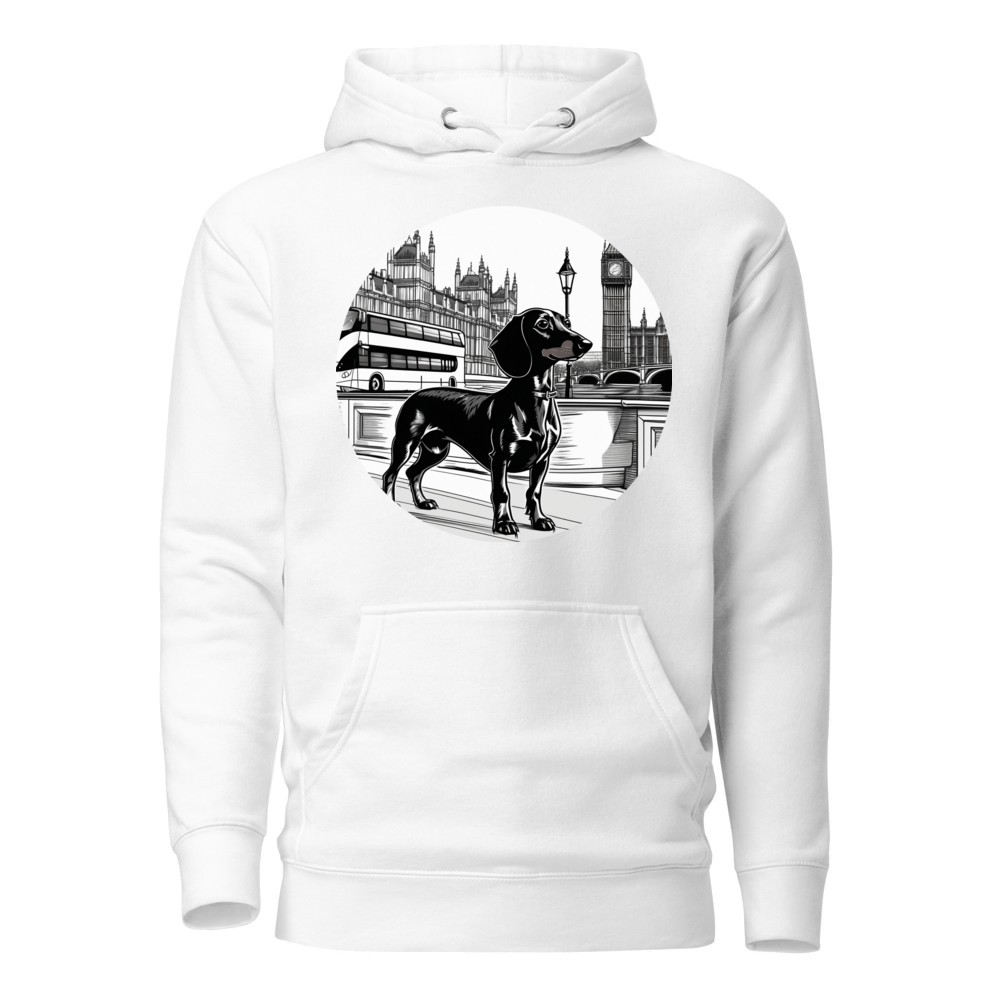 PugMug Custom Black Dachshund Hoodie