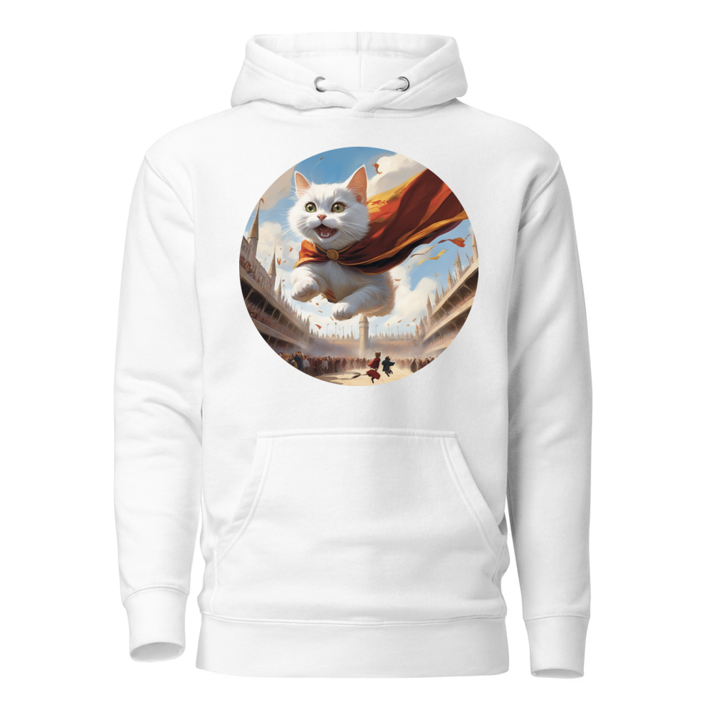 PugMug Custom White Companion Cat Hoodie