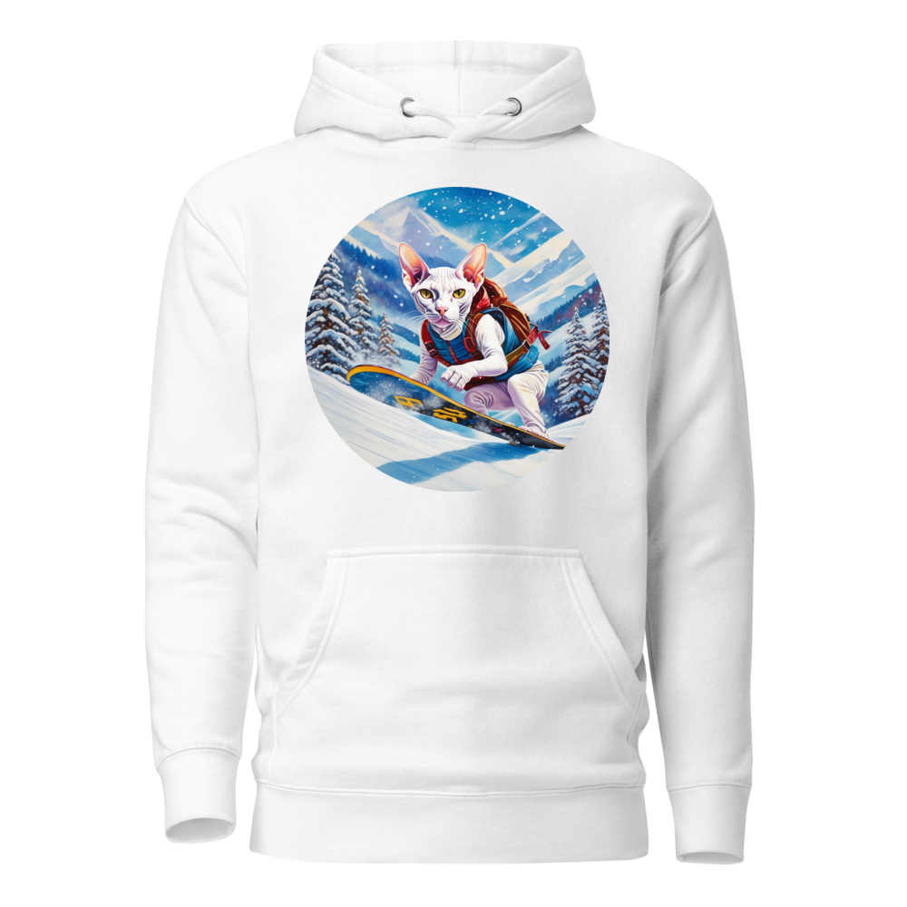 PugMug Custom White Sphynx Cat Hoodie