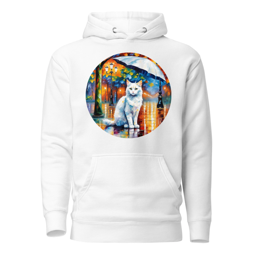 PugMug Custom White Companion Cat Hoodie