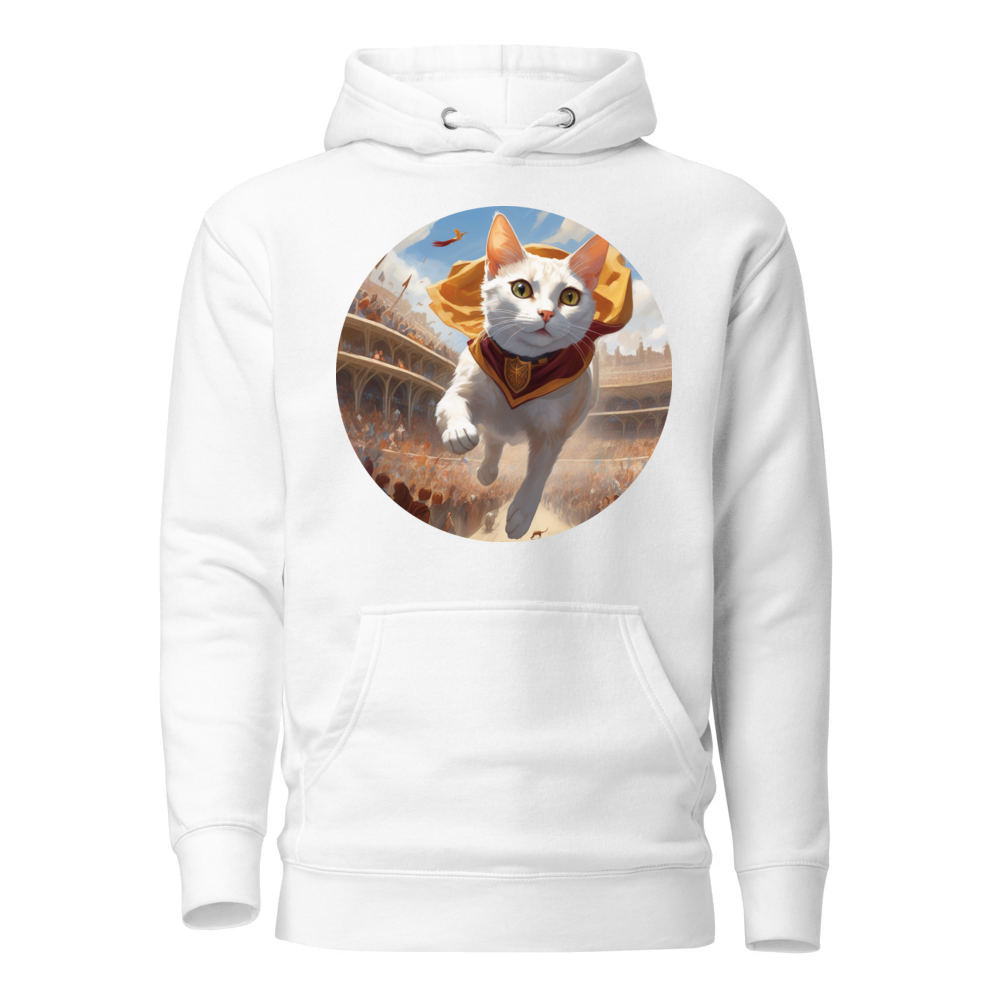 PugMug Custom White Abyssinian Cat Hoodie