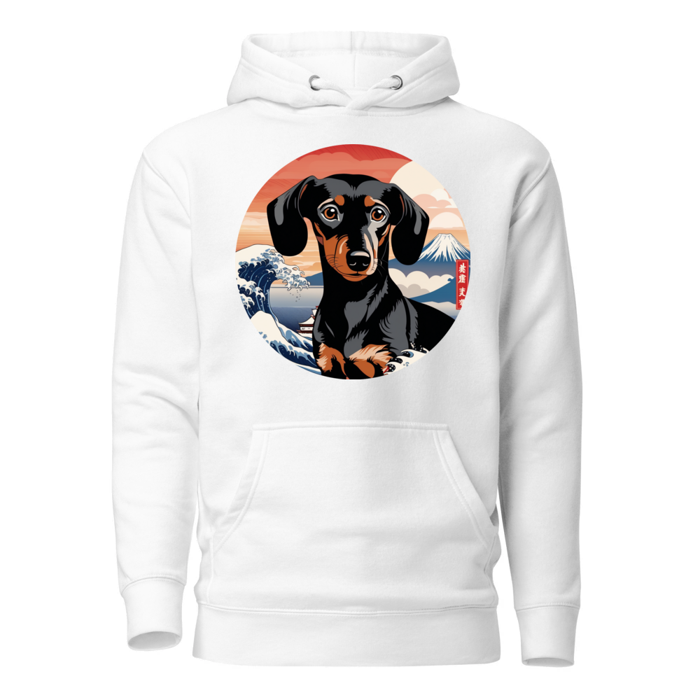 PugMug Custom Black Dachshund Hoodie