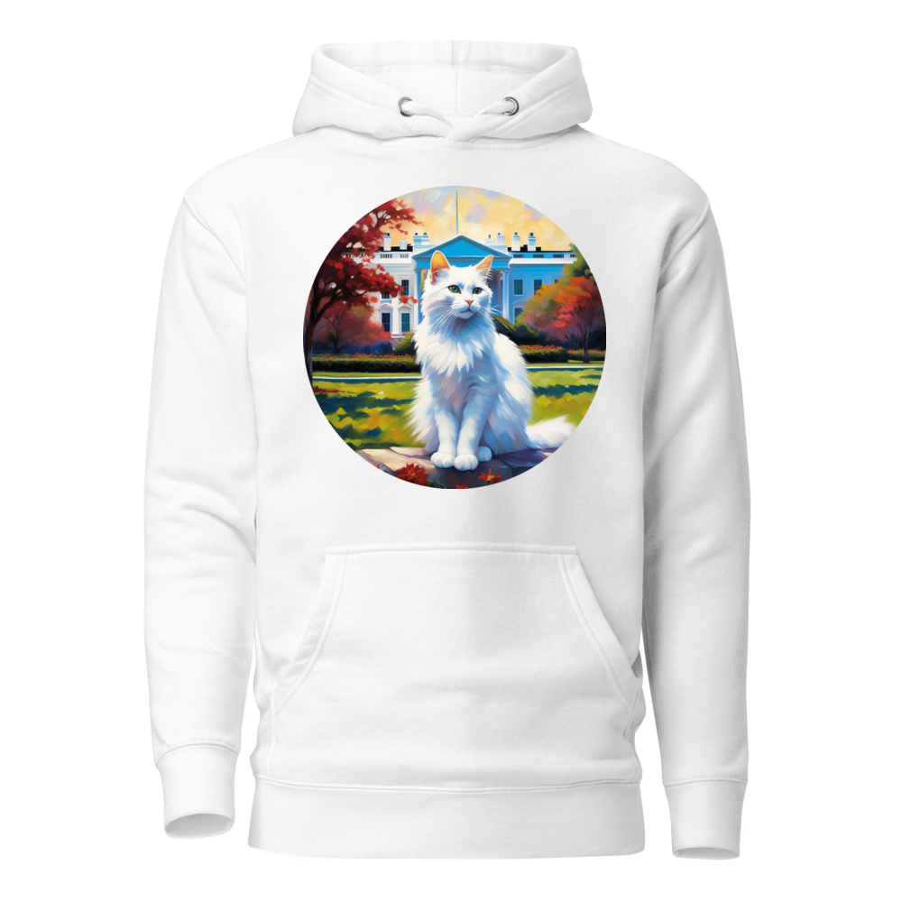 PugMug Custom White Companion Cat Hoodie