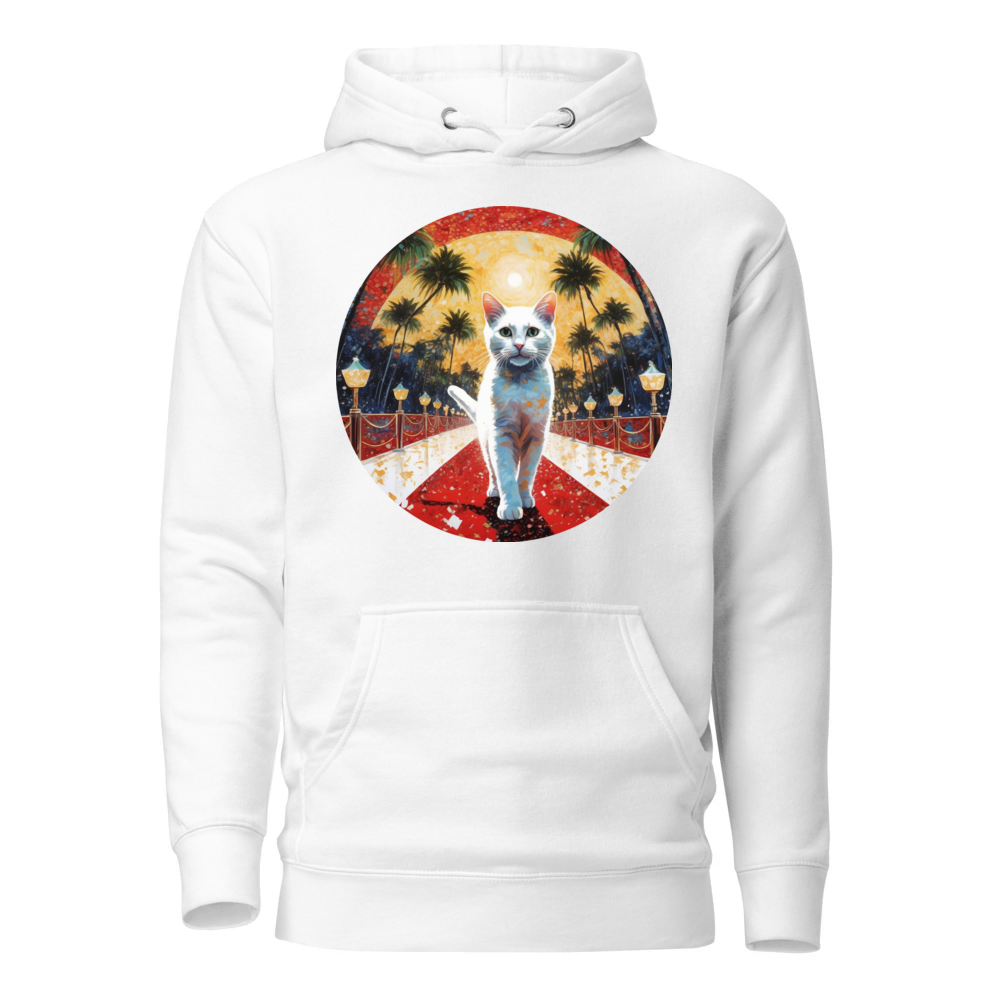 PugMug Custom White Companion Cat Hoodie