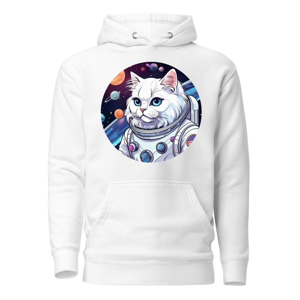 PugMug Custom White Persian Cat Hoodie