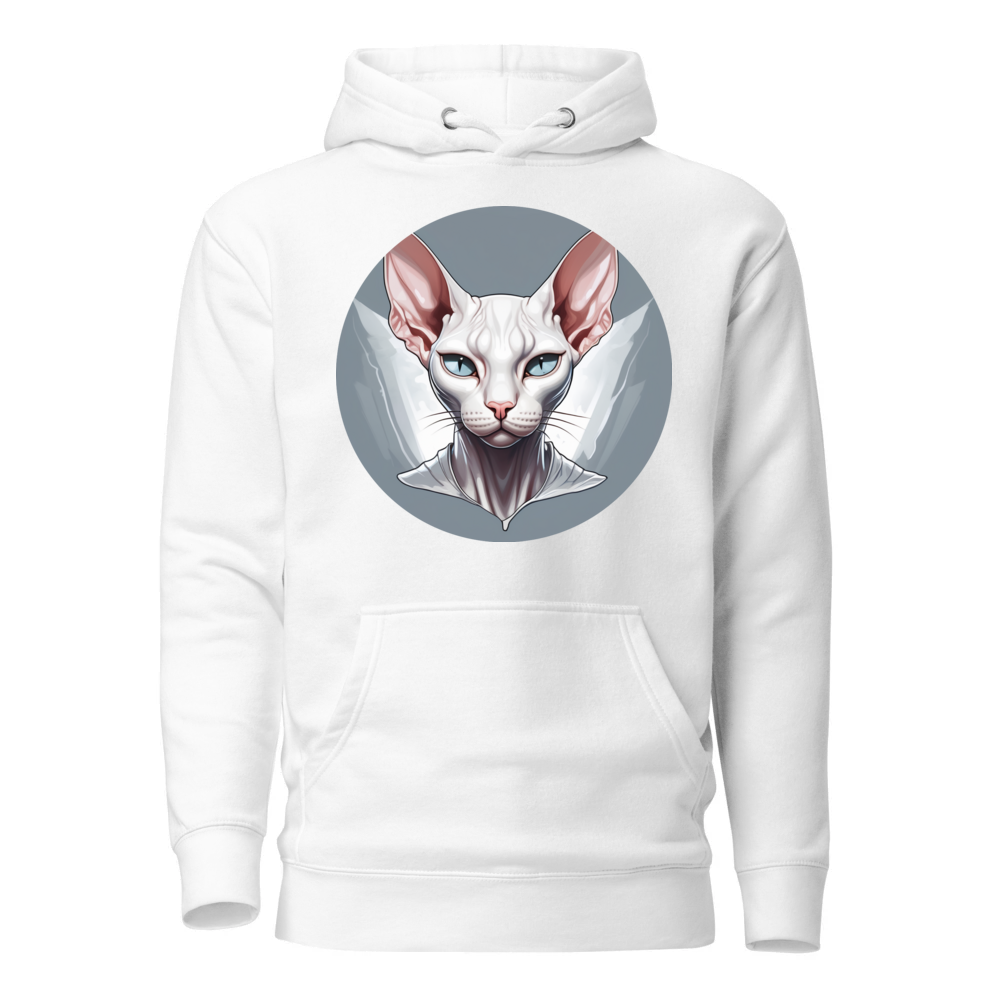 PugMug Custom White Sphynx Cat Hoodie
