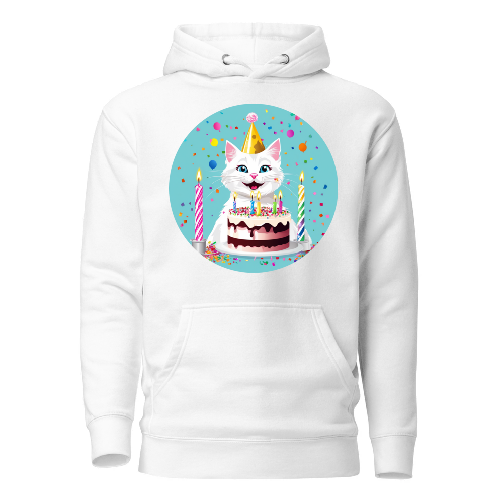 PugMug Custom White Companion Cat Hoodie