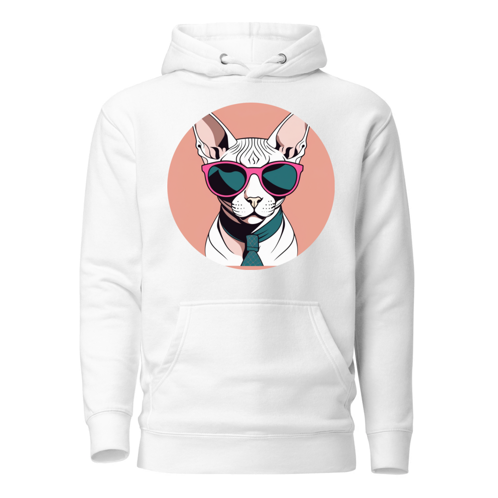 PugMug Custom White Sphynx Cat Hoodie