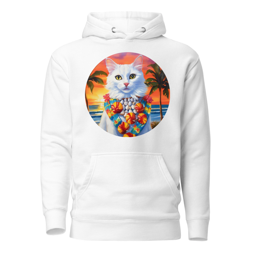 PugMug Custom White Companion Cat Hoodie