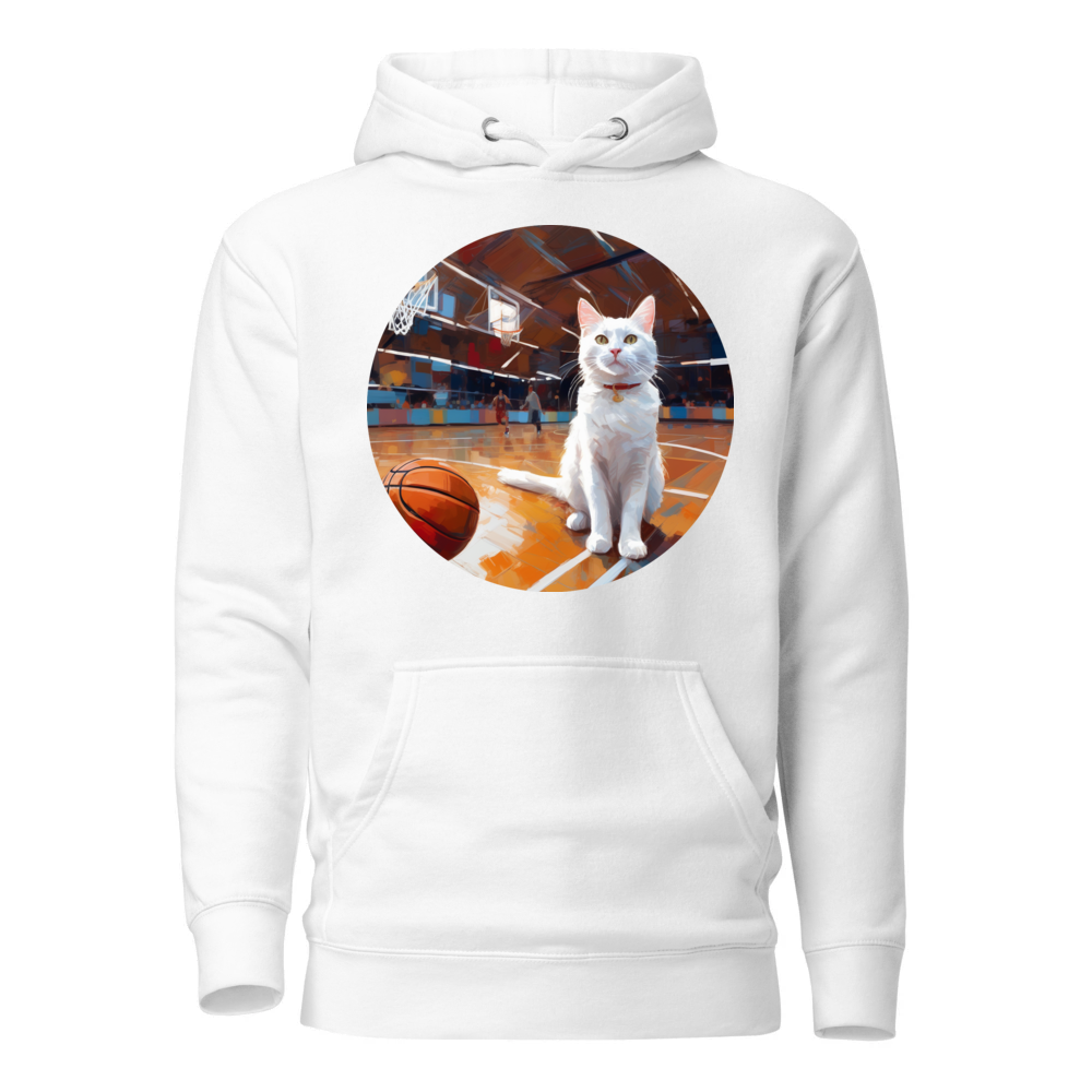 PugMug Custom White Companion Cat Hoodie